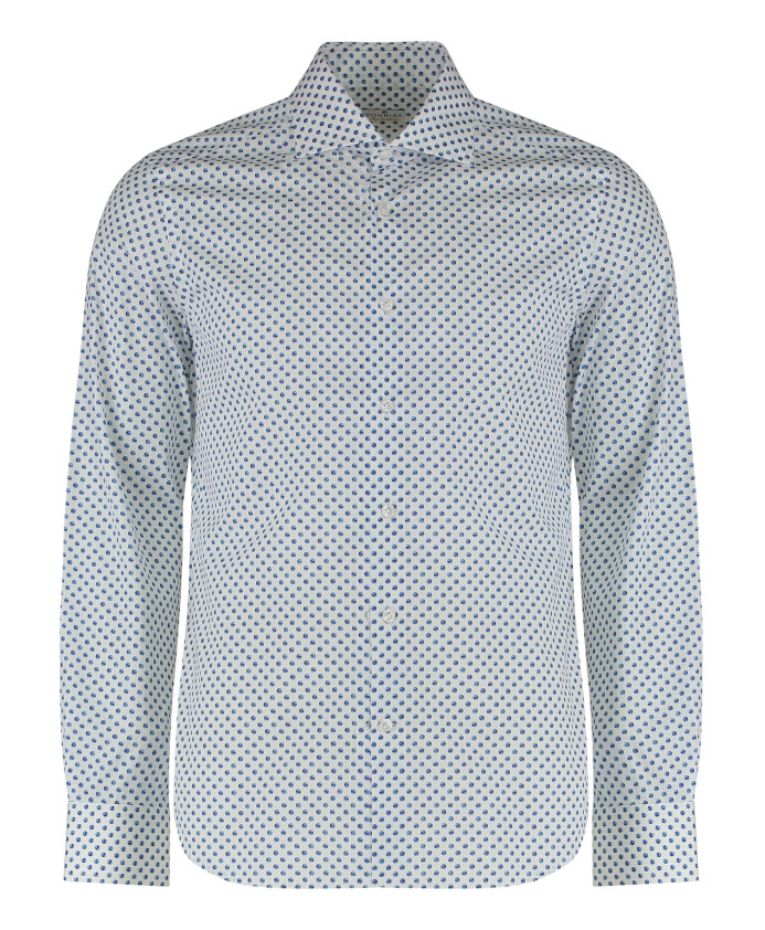 chemise-en-coton-imprime-ourlet-arrondi