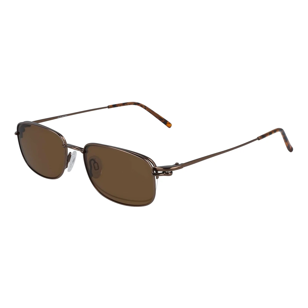 Flexon Men's Brown Sunglasses, 54 Mm, Flx 806Mag-Set Sunglasses