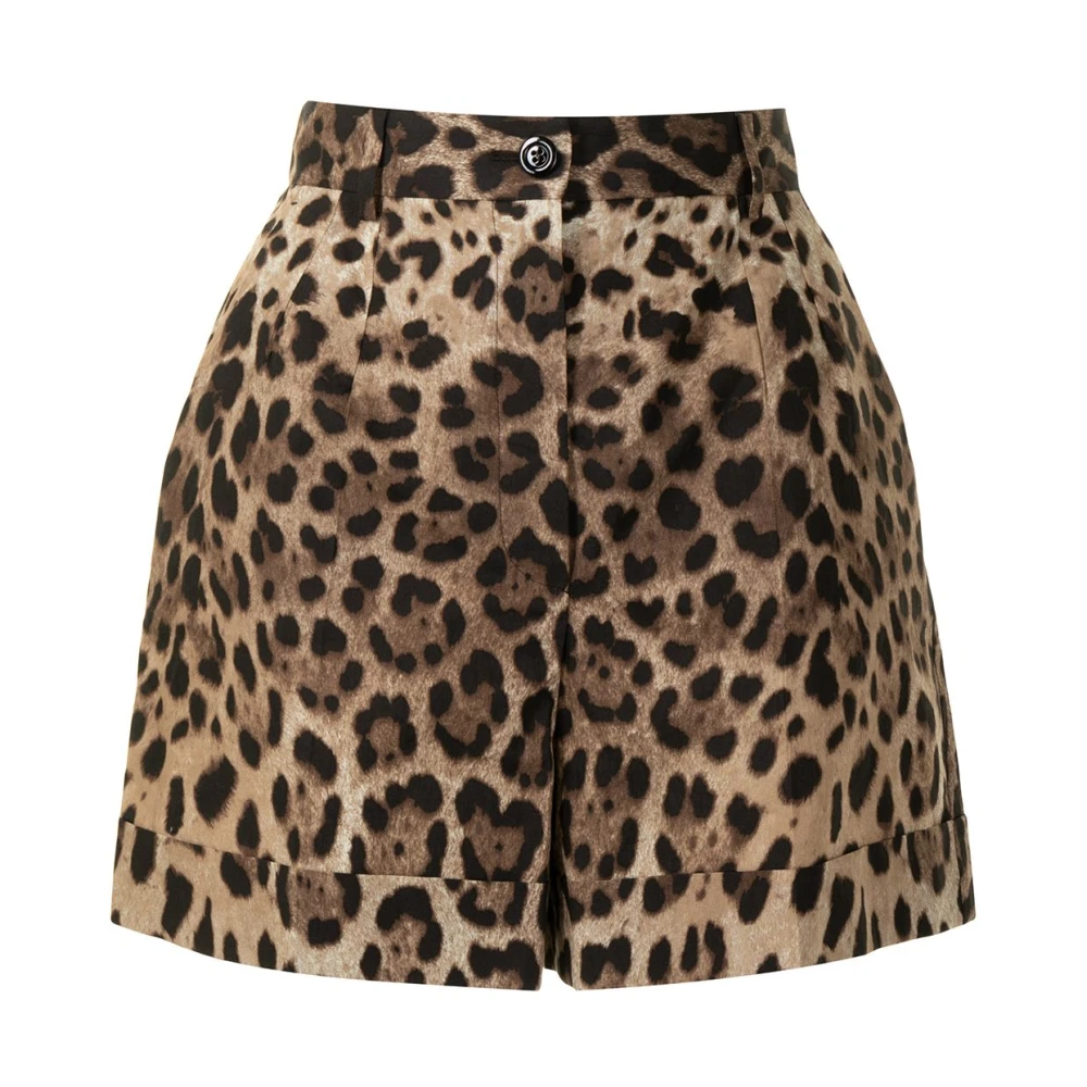 Dolce & Gabbana Women's Leopard-Print Tailored Shorts