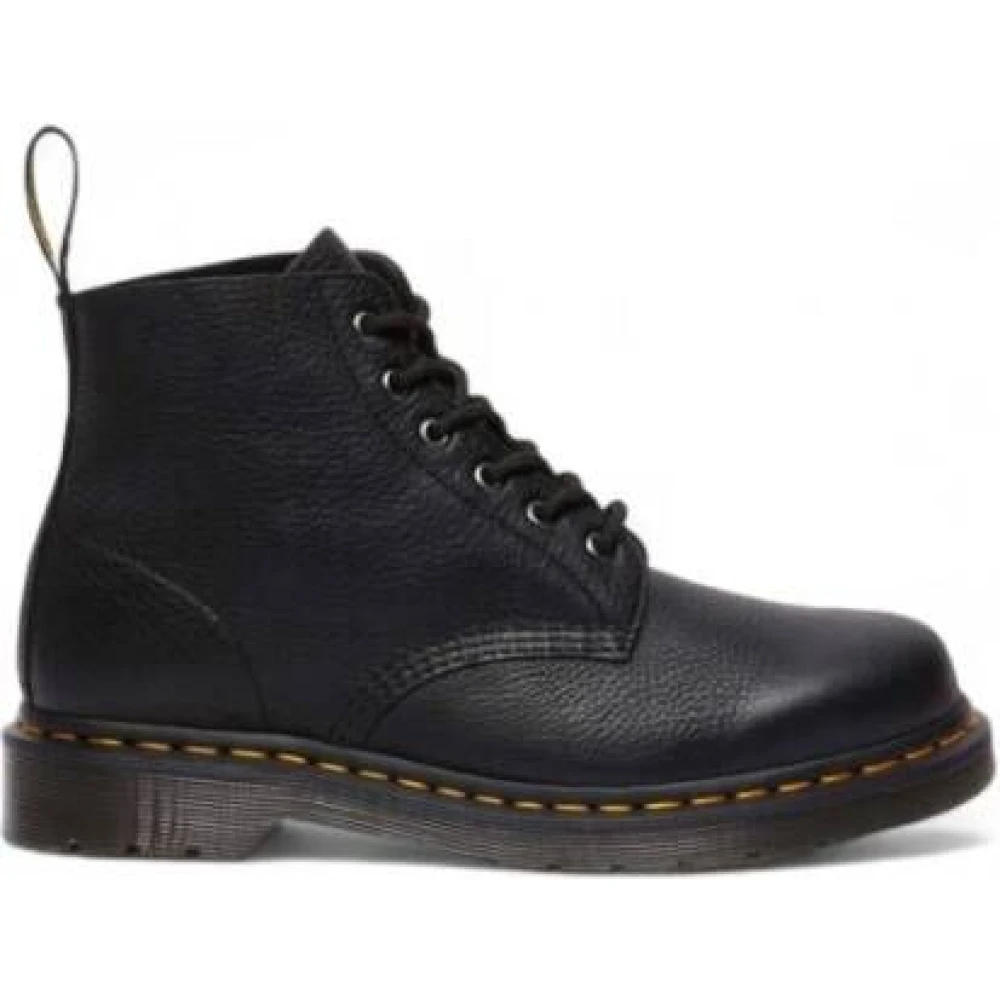 Dr. Martens Men's Black Lace-Up Boots, 10 Uk, Stivaletto 101