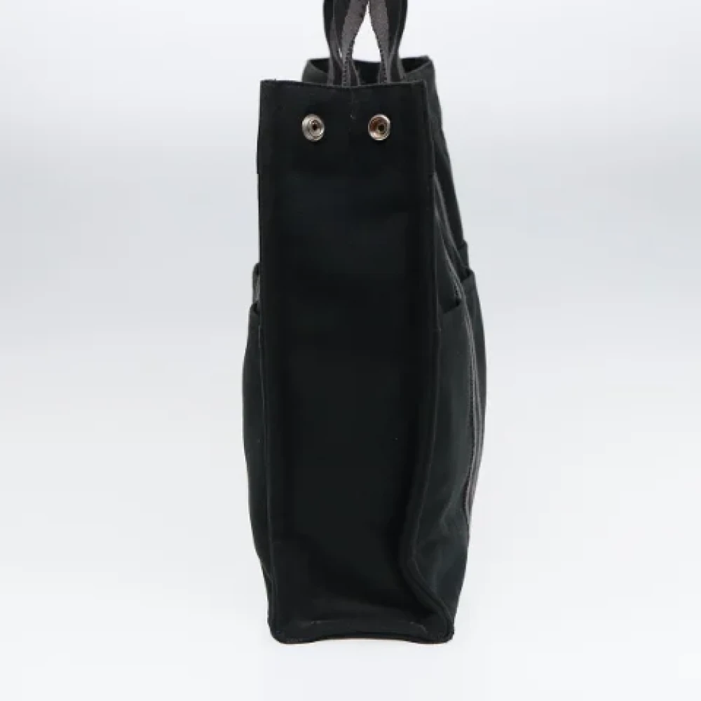 Hermès Vintage Pre-owned Canvas handbags Gray Dames