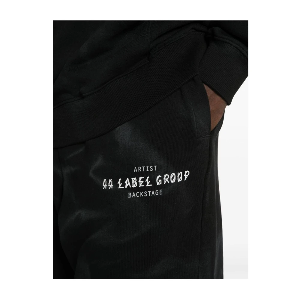 44 Label Group Shorts de sport décontractés pour hommes Black Heren