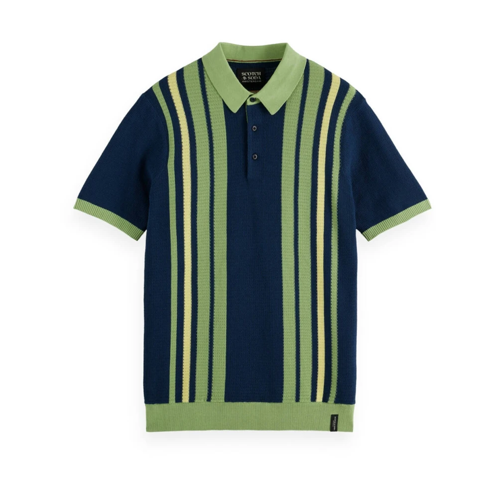 Scotch & Soda Gestructureerde Gebreide Regular Fit Polo Multicolor Heren