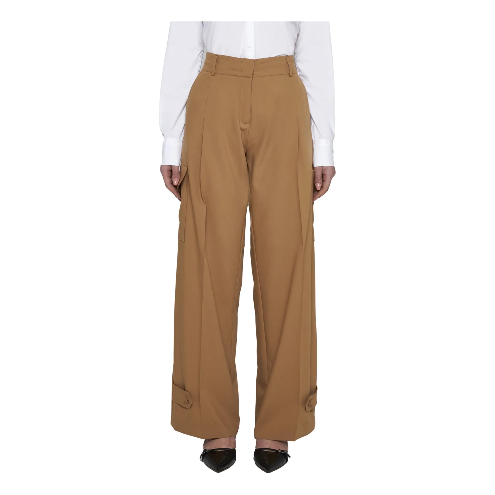 Blanca Vita Leren Bruine Broek Brown Dames