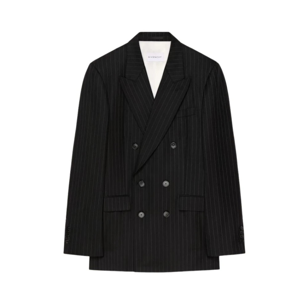 Givenchy Svart Stiliga Jackor För Män Och Kvinnor