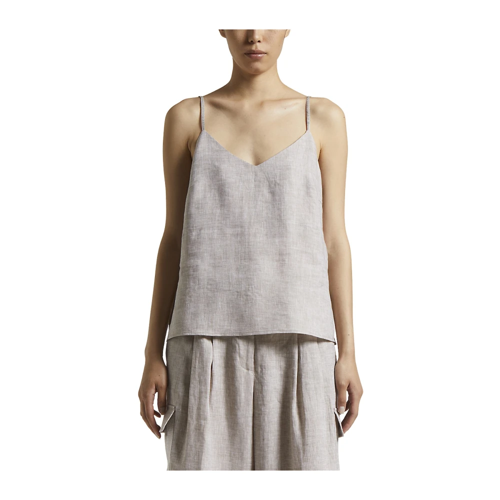 Tops > Sleeveless Tops - - Peserico - Modalova
