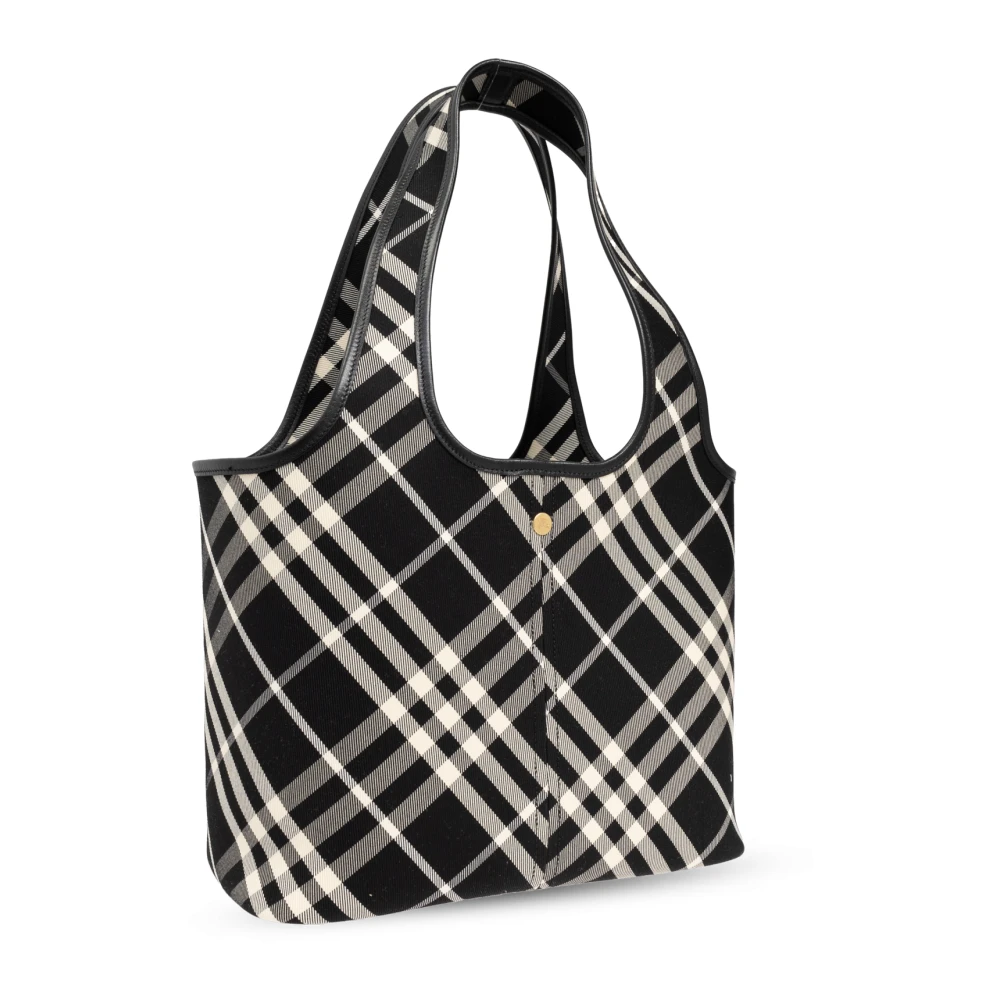 Burberry Katoenen tote tas Black Dames