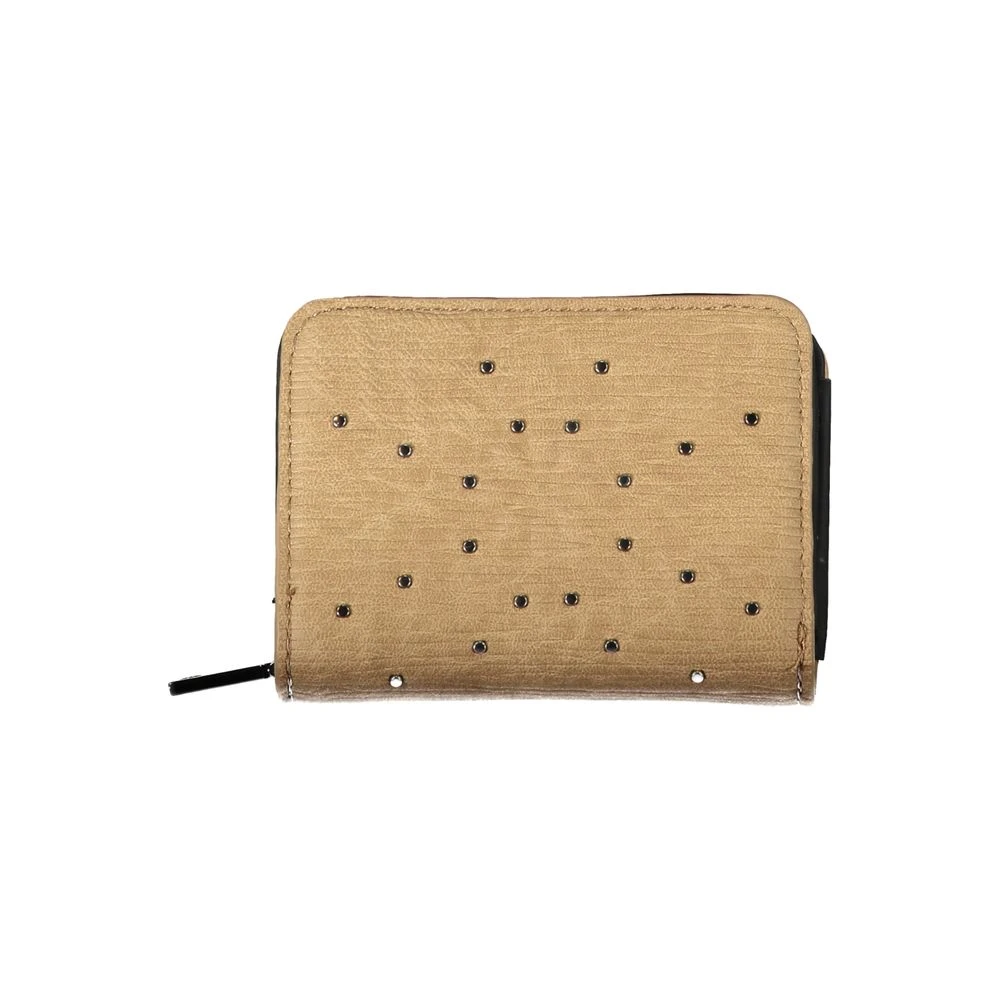Desigual Elegante Bruine Portemonnee met Veilige Sluiting Brown Dames