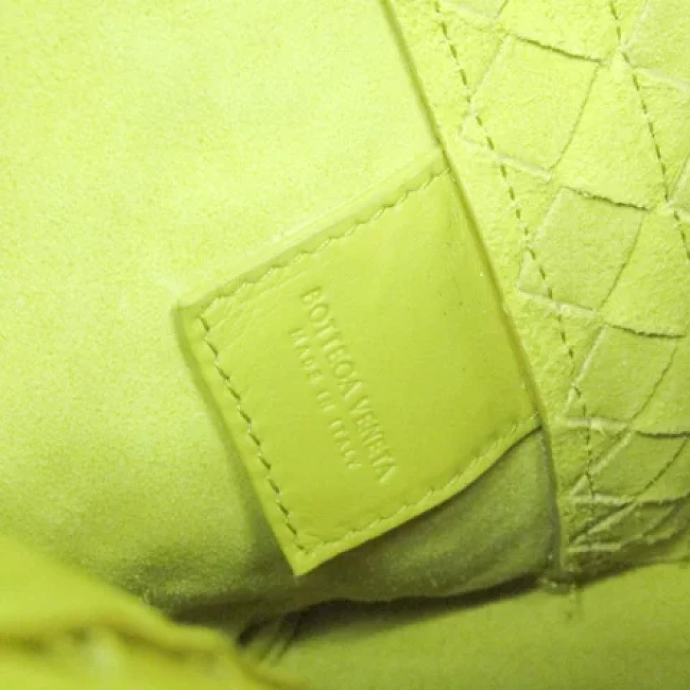Bottega Veneta Vintage Pre-owned Leather backpacks Yellow Dames