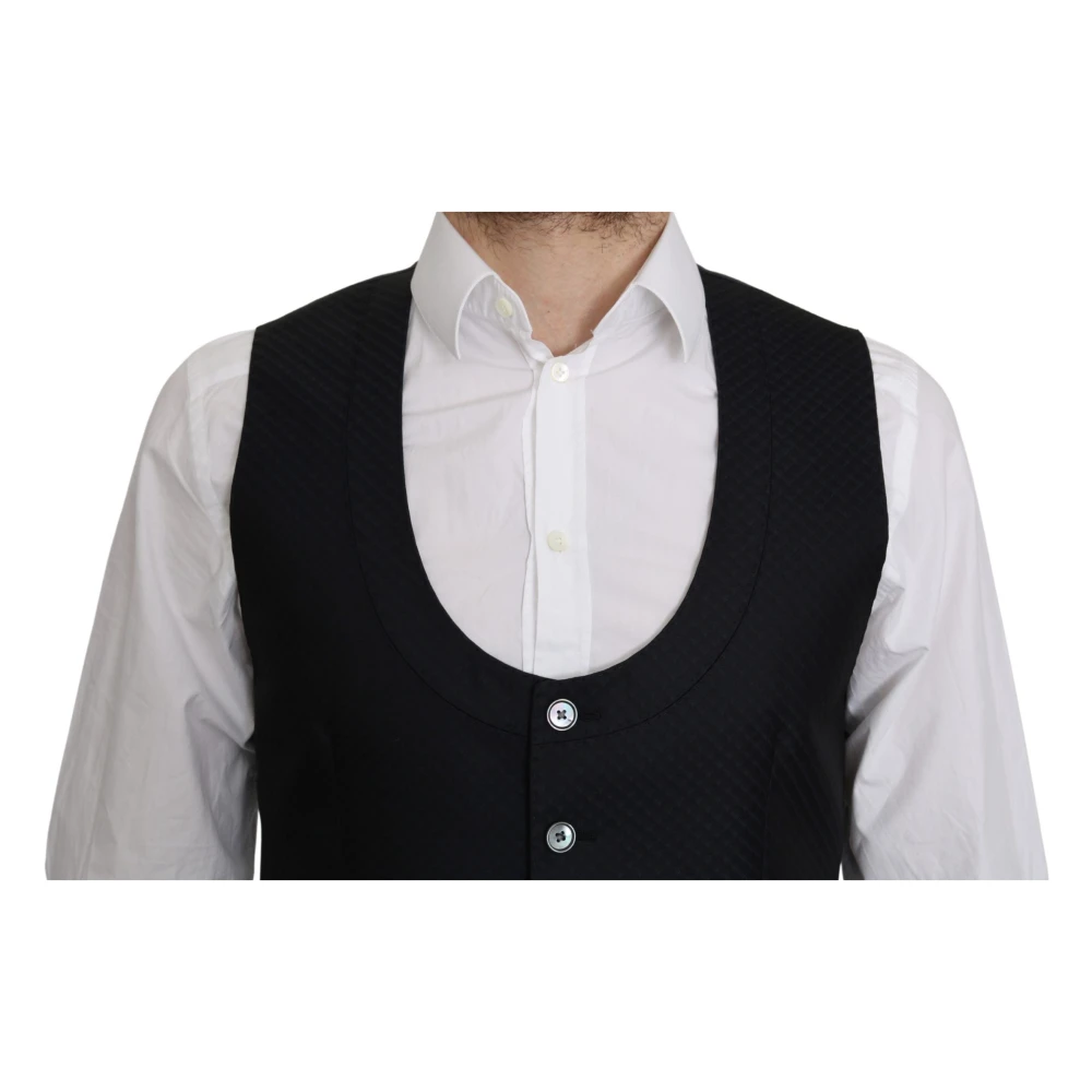 Dolce & Gabbana Suit Vests Black Heren