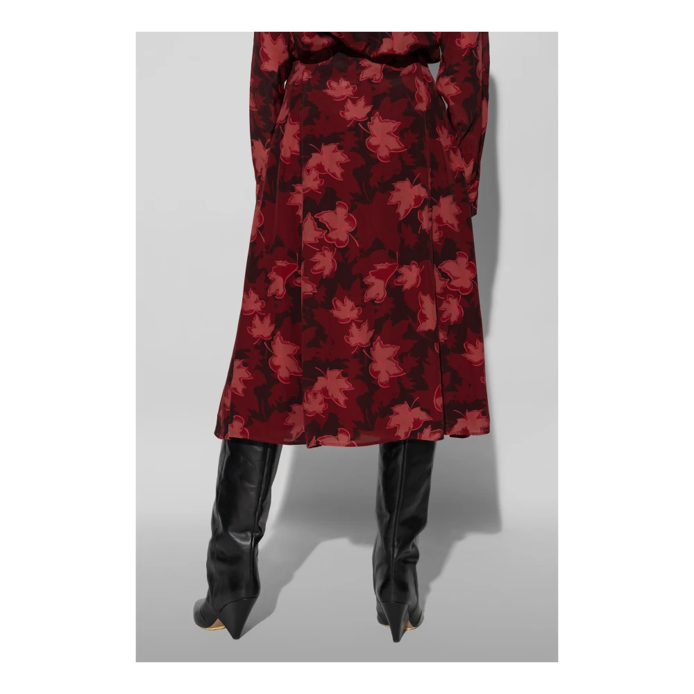 Maison Kitsuné Rok met print Red Dames