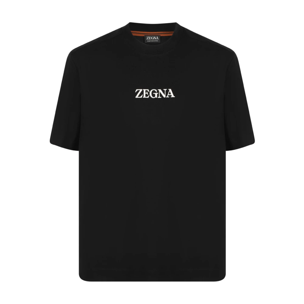 Zegna - Tops > T-Shirts - Black - Zegna - Modalova