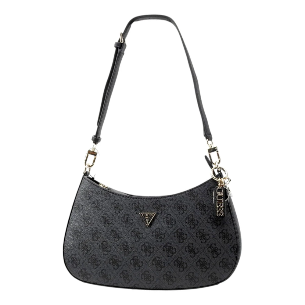 Guess Donna Grigio Borsa A Mano Con Stampa E Chiusura A Zip - Immagine 5