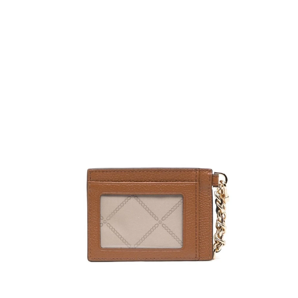 Michael Kors Chain Card Holder Portemonnee Brown Dames