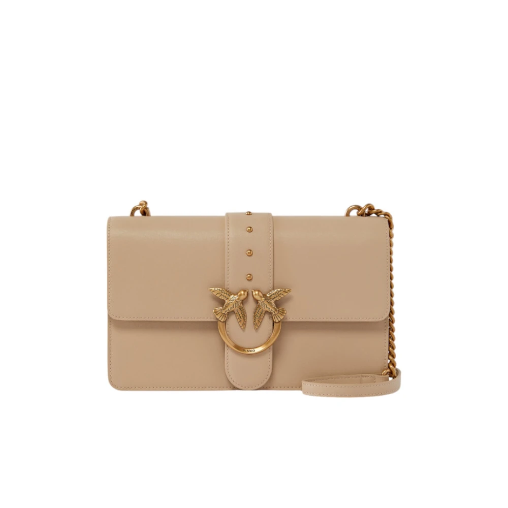 pinko Schoudertas Beige Dames