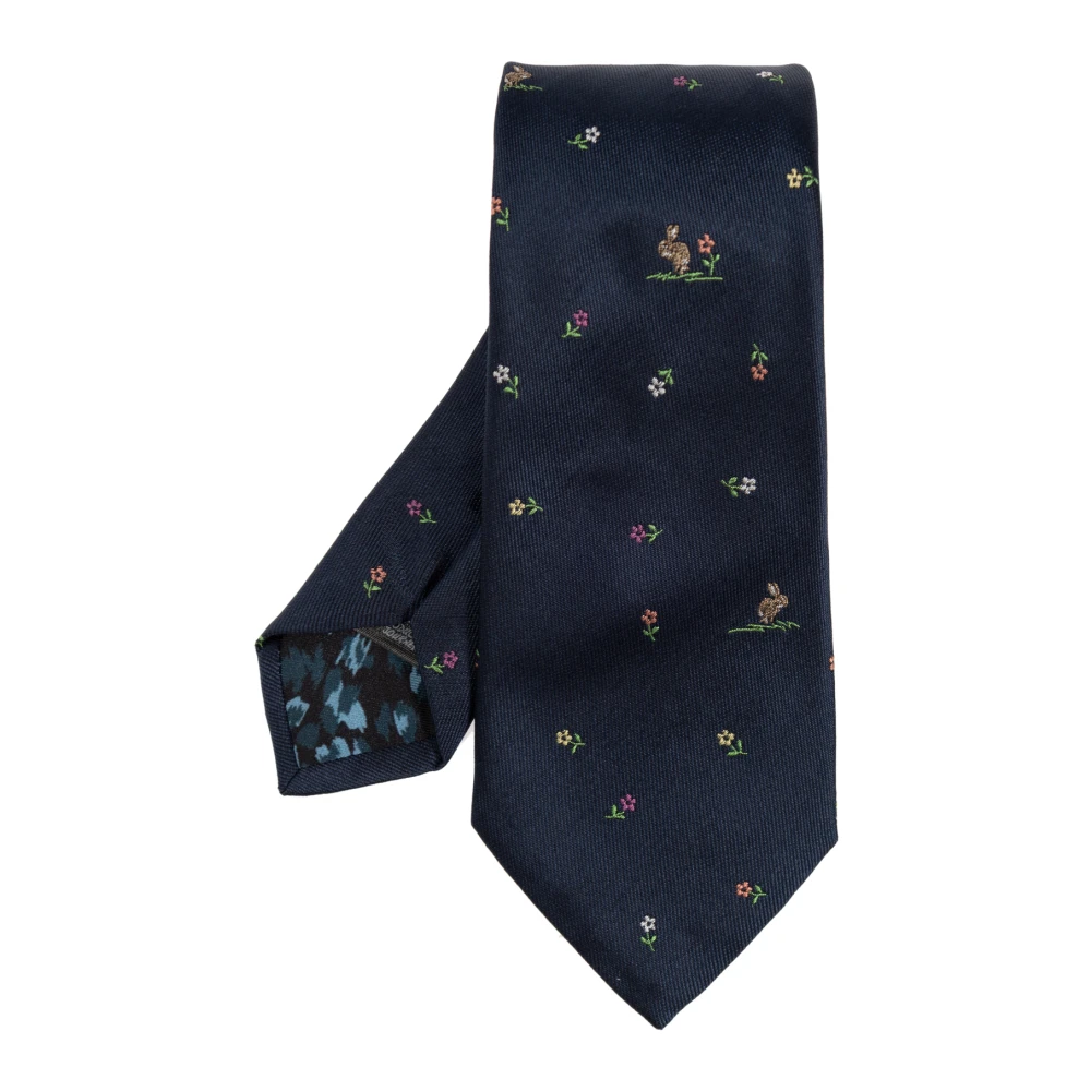 Paul Smith Zijden stropdas Blue Heren