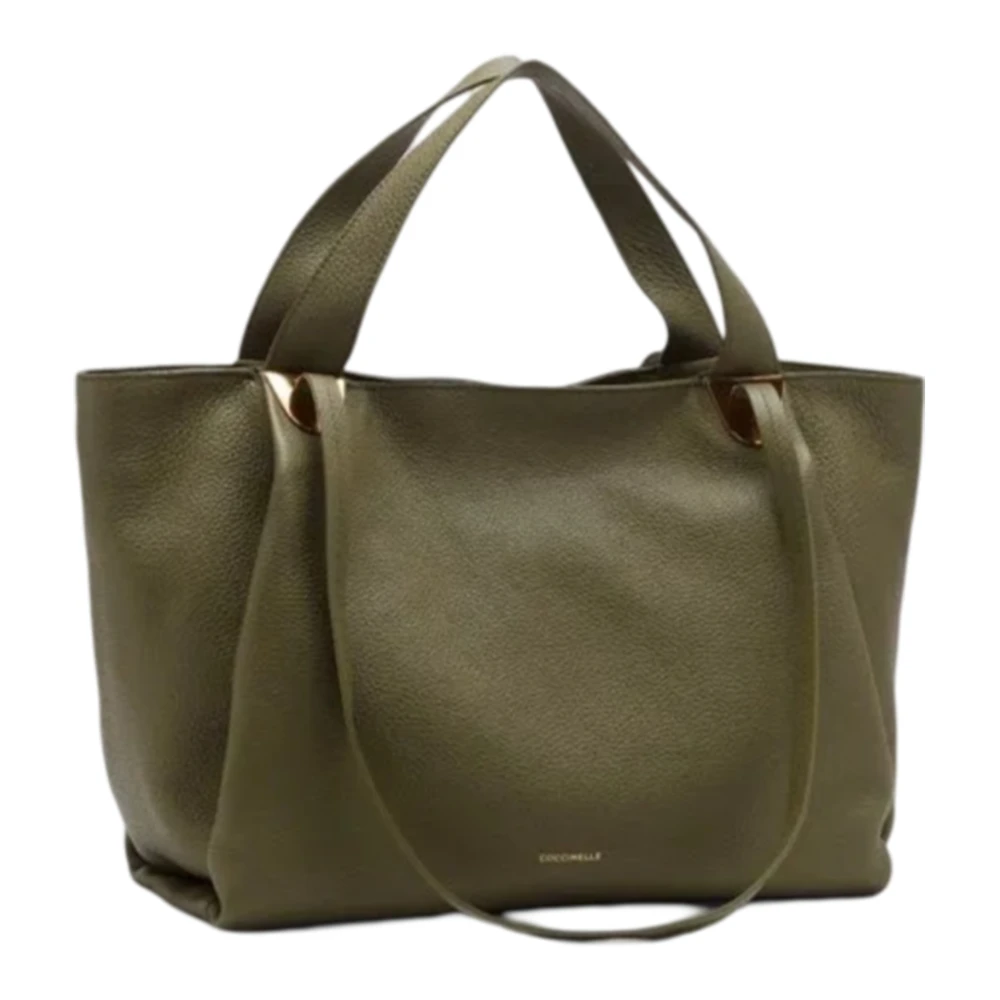 Coccinelle Leren handtas met ritssluiting Green Dames