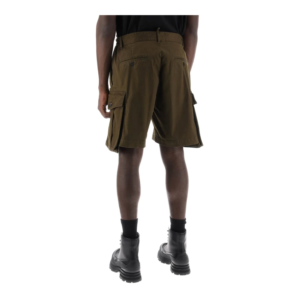 Dsquared2 Cargo Bermuda Shorts Brown Heren