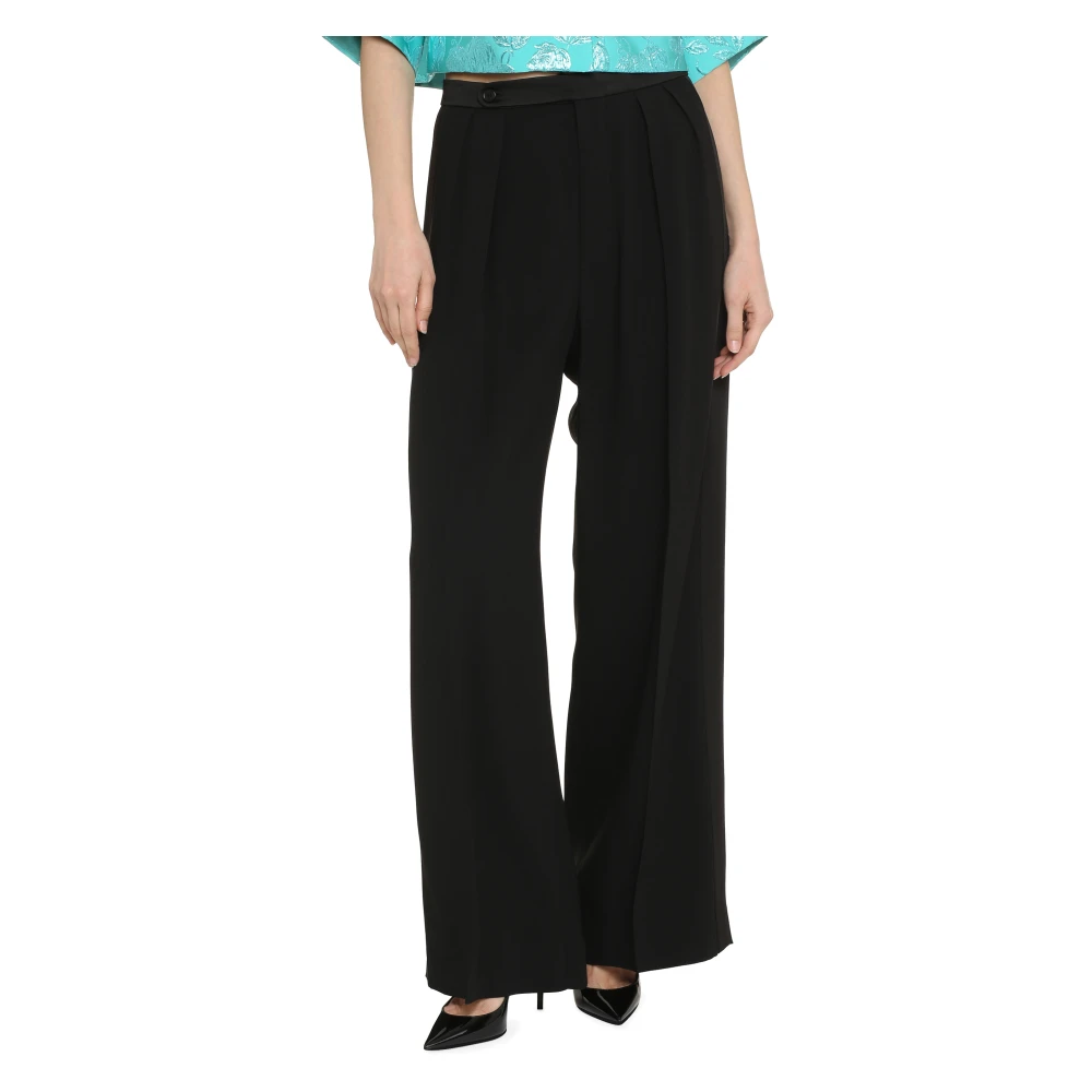 Aspesi Klassieke Straight-Leg Broek Black Dames