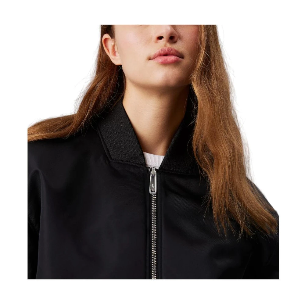 Calvin Klein Gewatteerde Bomberjack Black Dames