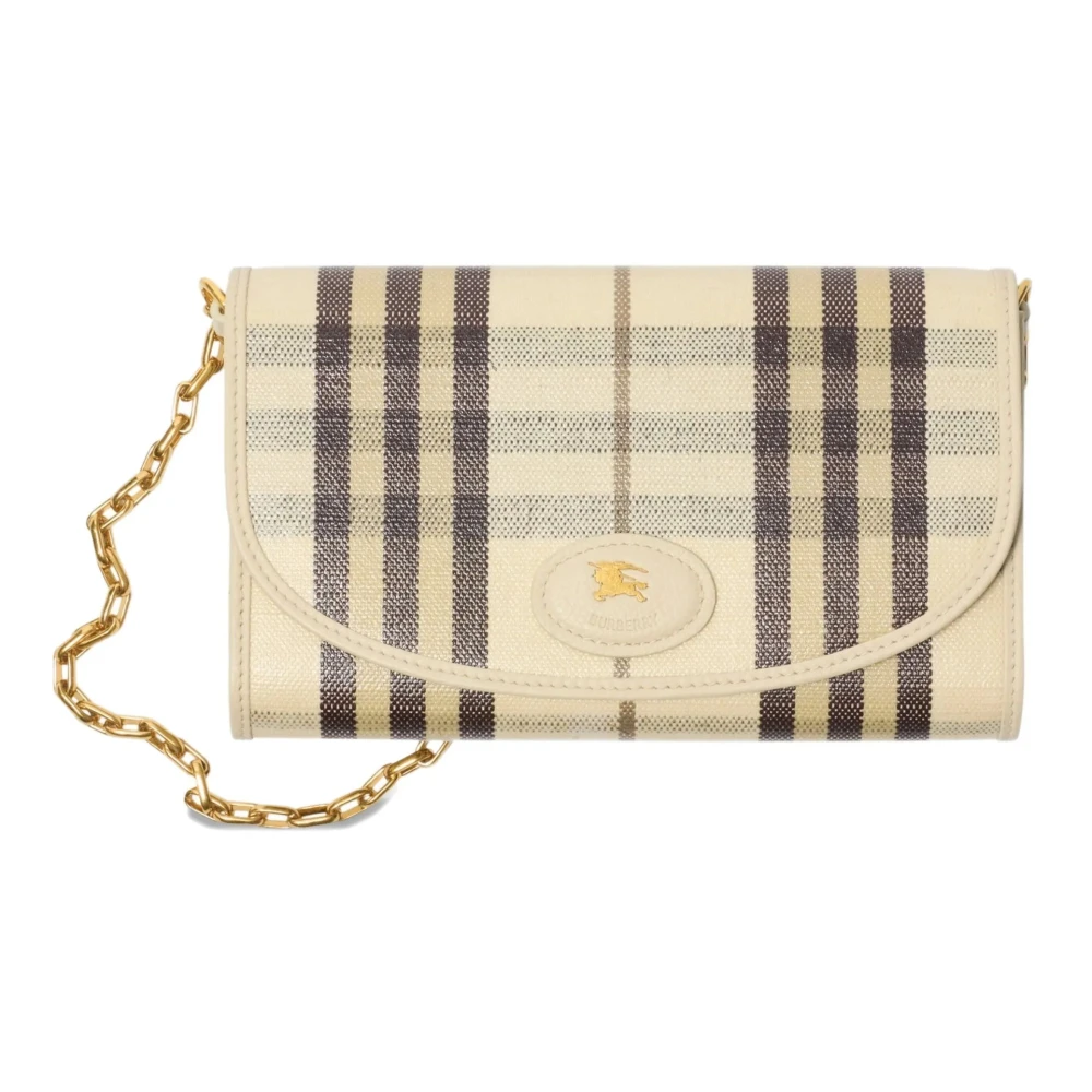 Burberry Women's Beige Highlands Chain Strap Wallet - Cross Body Bags - One Size - Bags