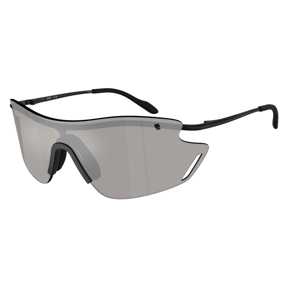 EA7 Man Sunglass Q72001 - Frame color: Matte Black, Lens color: Light Grey Mirror Silver - Image 3