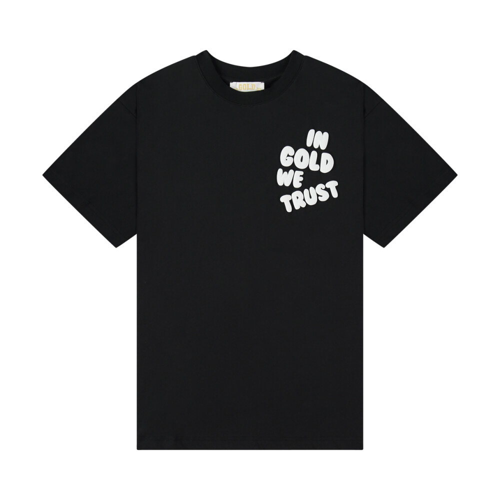 In gold we trust shirt online zwart