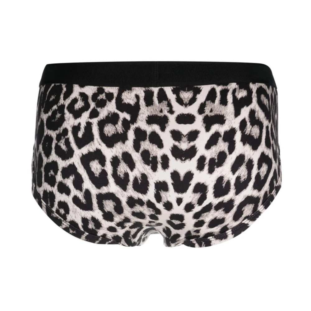 Tom Ford Animal Print Laagbouw Stretch Katoenen Ondergoed Beige Heren