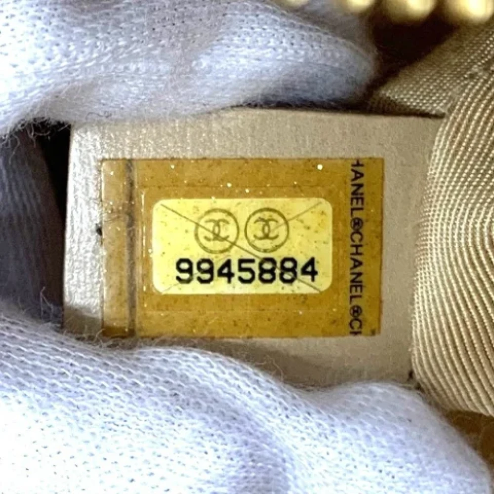 Chanel Vintage Pre-owned Leather chanel-bags Beige Dames
