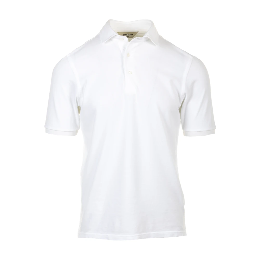 Gran Sasso Polo Shirts White Heren