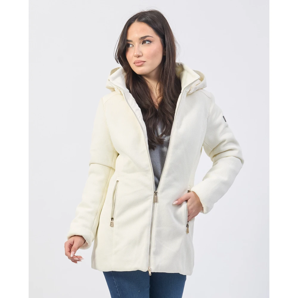YES ZEE Stijlvolle Jassen Collectie White Dames