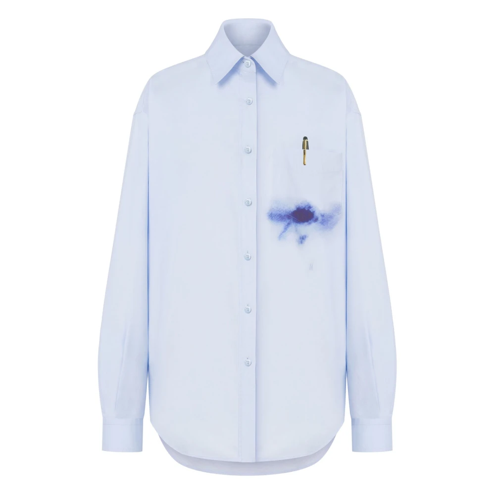 Moschino Donna Blu Camicia Elegante