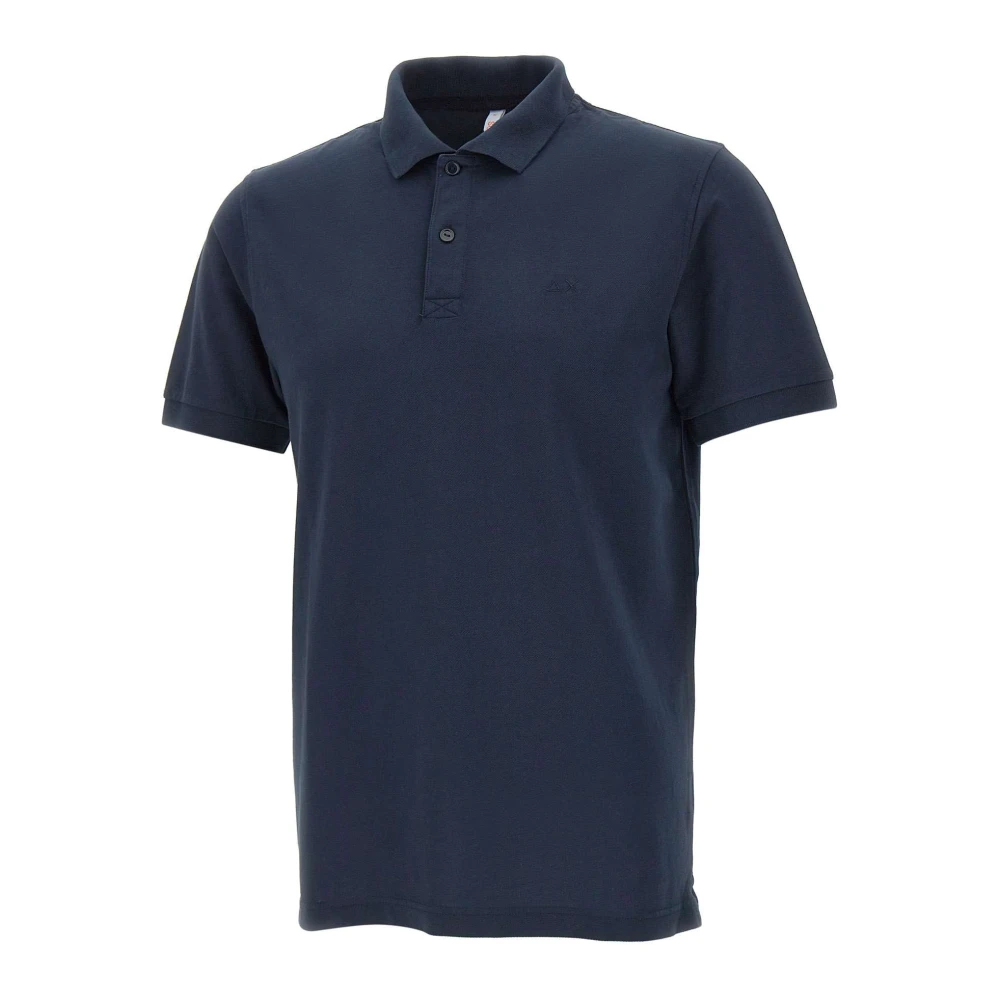 Sun68 Men's Blue Polo Shirts, 3XL, Polo Cold Dye