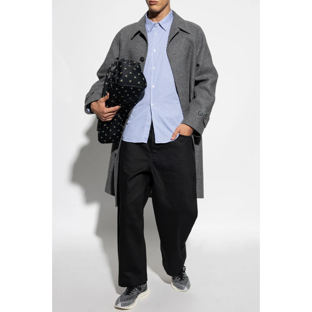 Officine Générale Geruite overhemd Blue Heren