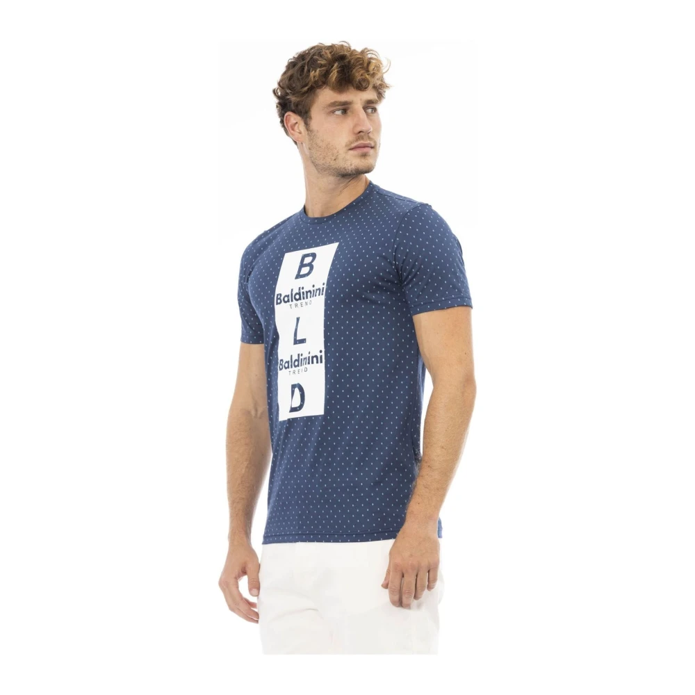 Baldinini Trendy T-shirt met tijdloze elegantie Blue Heren