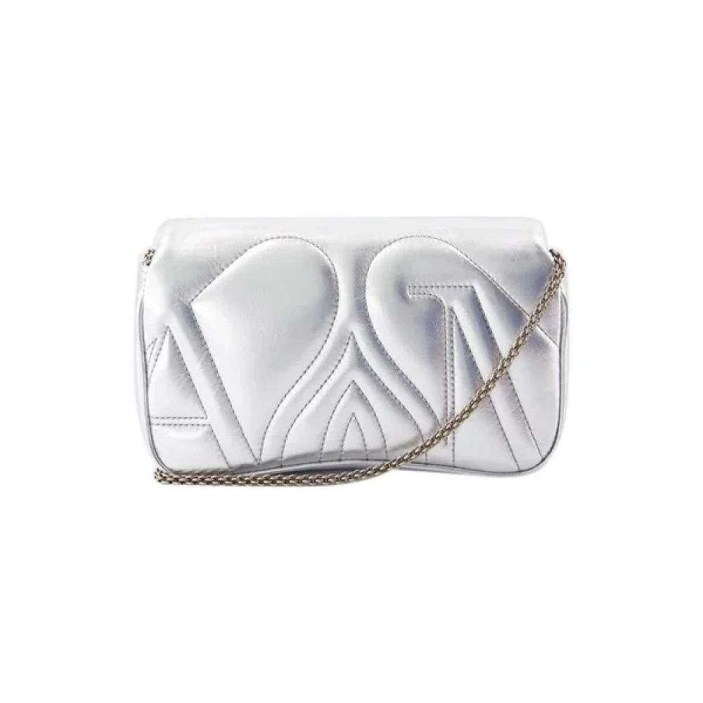 alexander mcqueen Leather shoulder-bags Gray Dames