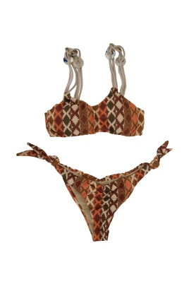 Spets Bandeau Bikini Set