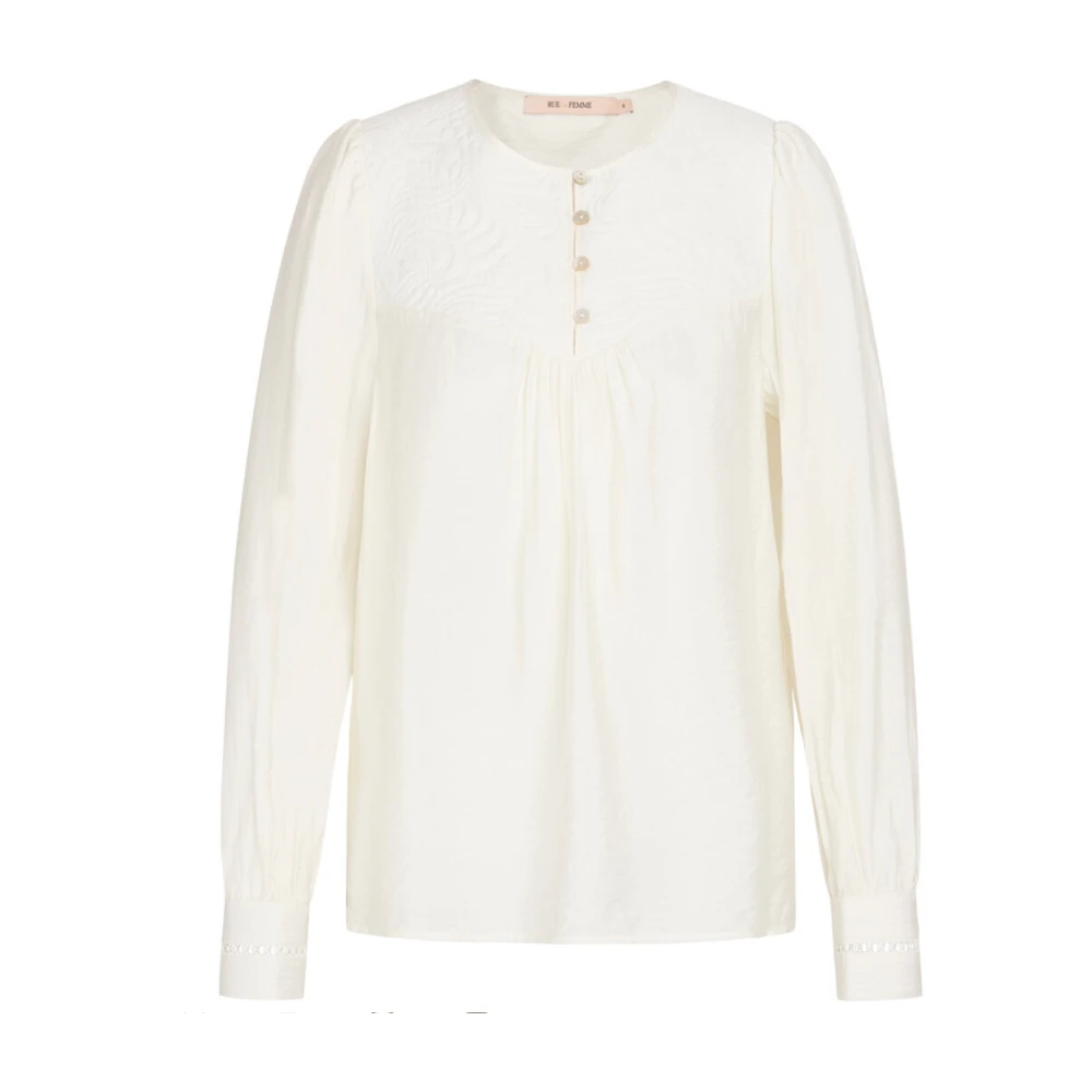 RUE de Femme Elegante Kassandra Blouse met Mooie Details White Dames