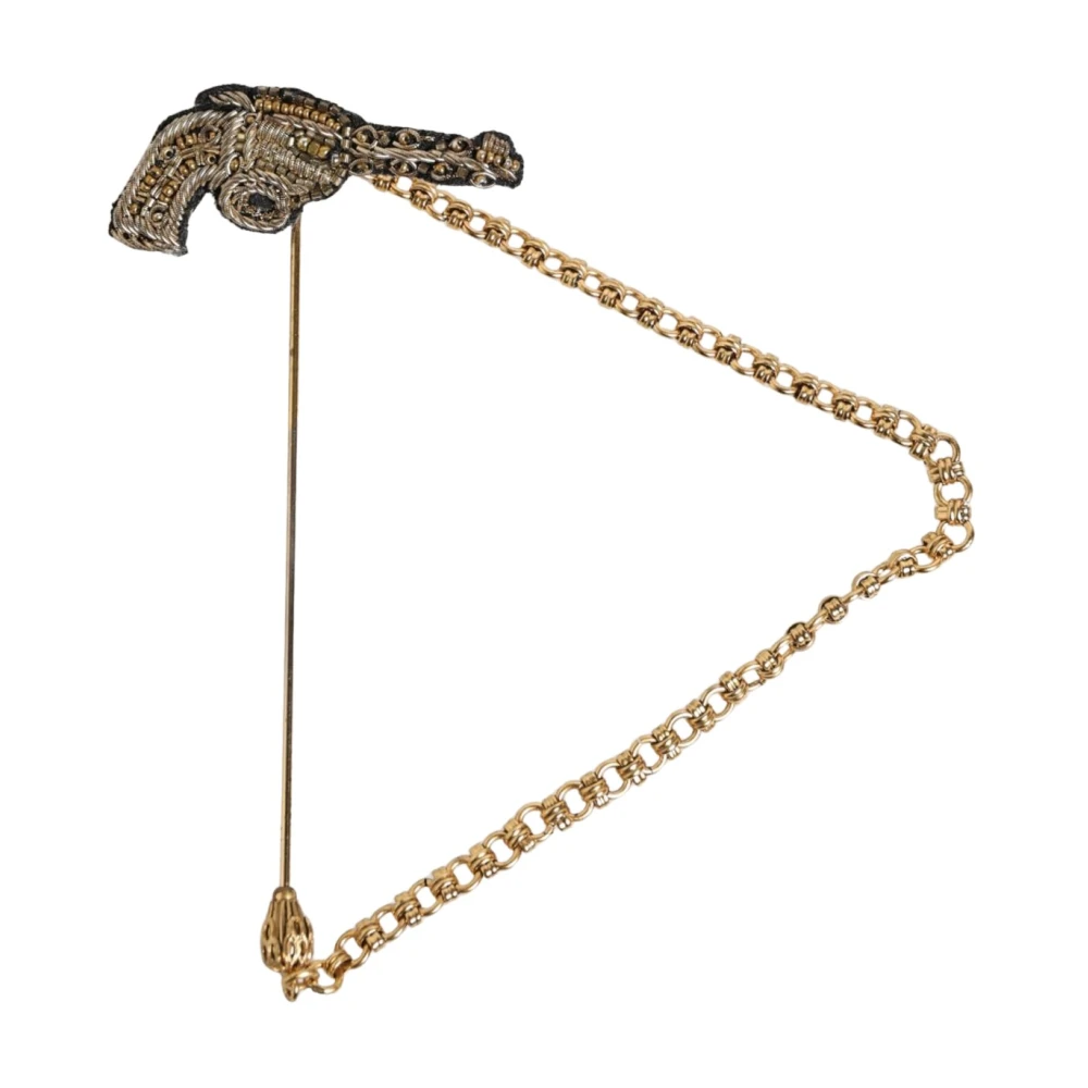 Dolce & Gabbana Men's Revolver Lapel Pin Brooch