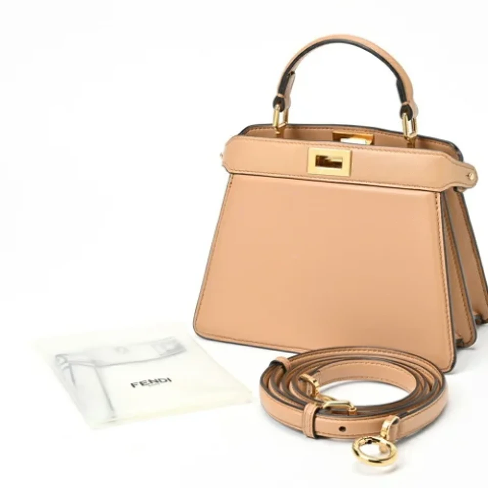 Fendi Vintage Pre-owned Canvas fendi-bags Beige Dames