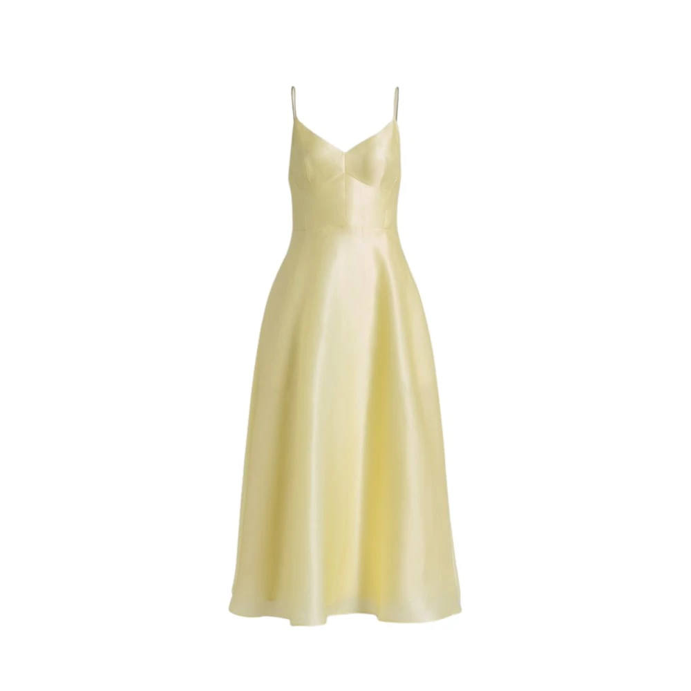 Alberta Ferretti Women's Yellow Party Dresses, S, Party Dresses