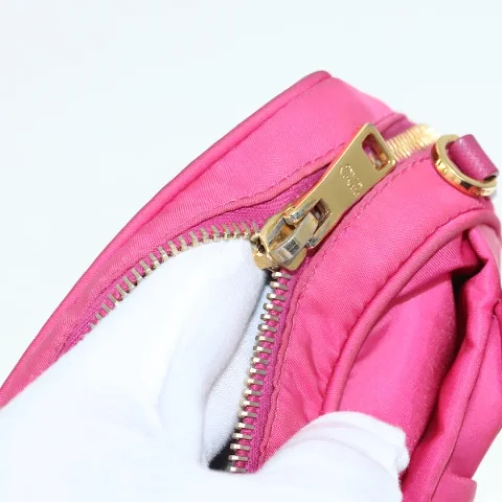 Prada Vintage Pre-owned Nylon prada-bags Pink Dames