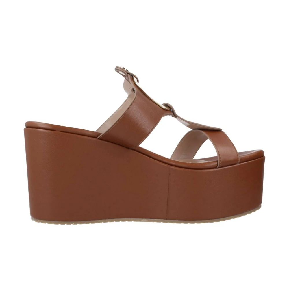 Albano Wedges Brown Dames