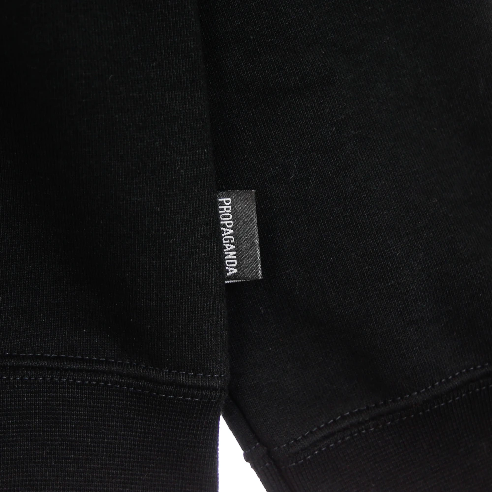 Propaganda Zwarte Lichtgewicht Crewneck Sweatshirt Black Heren