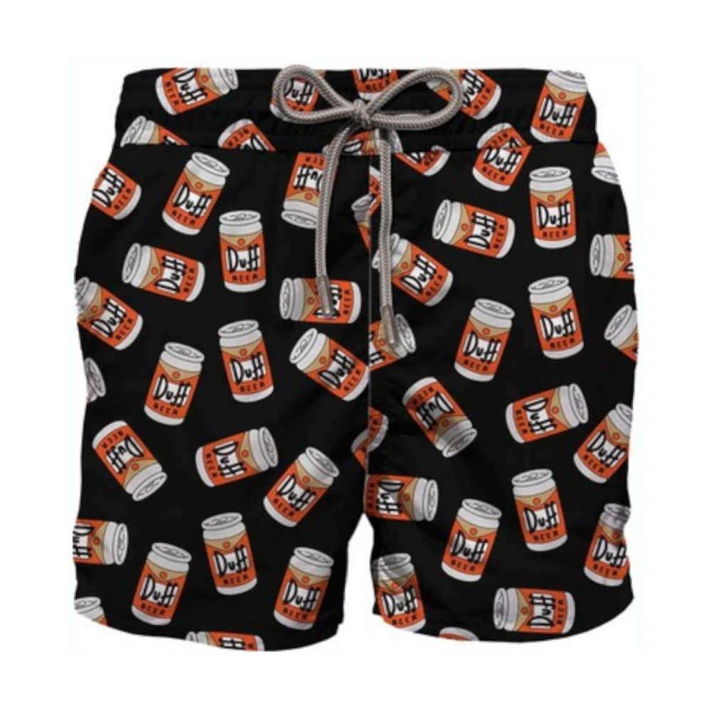 MC2 Saint Barth Zwart Zeekleding Gustavia Stijl Multicolor Heren