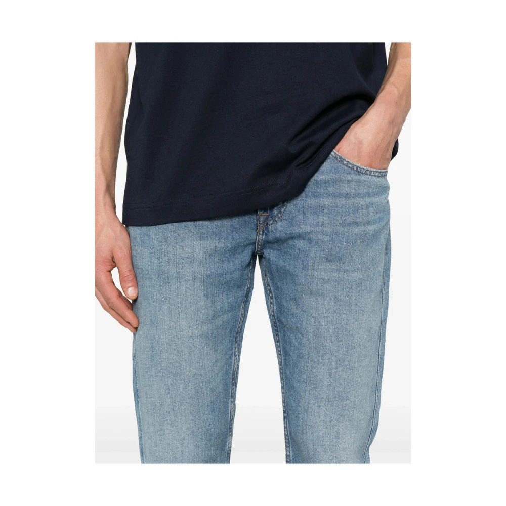 7 For All Mankind Blauwe Klassieke Five-Pocket Jeans Blue Heren