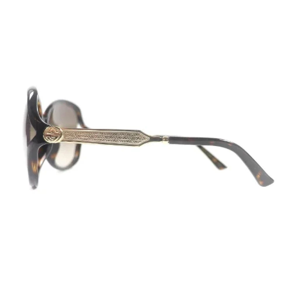 Gucci Vintage Pre-owned Plastic sunglasses Brown Dames