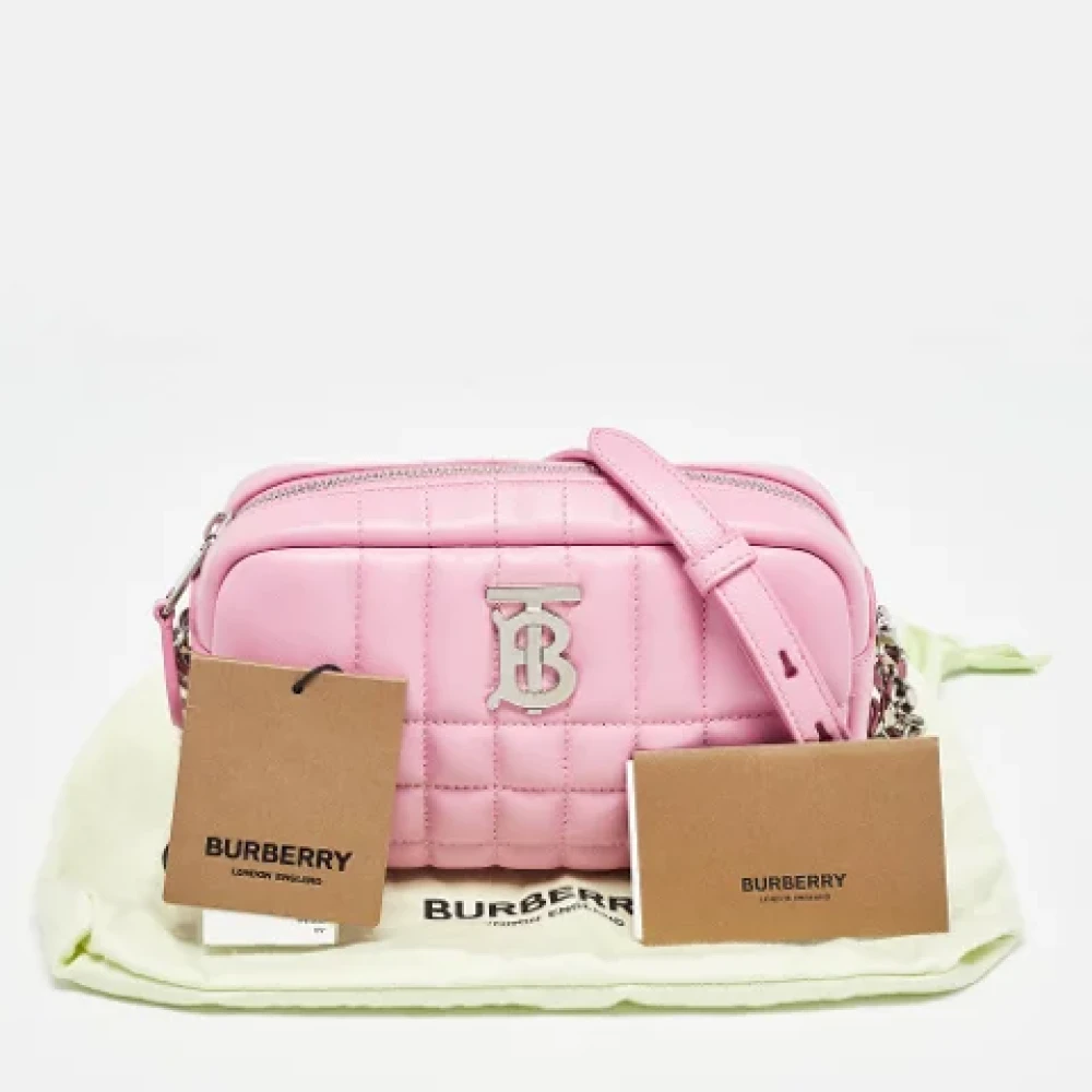 Burberry Vintage Pre-owned Leather shoulder-bags Pink Dames