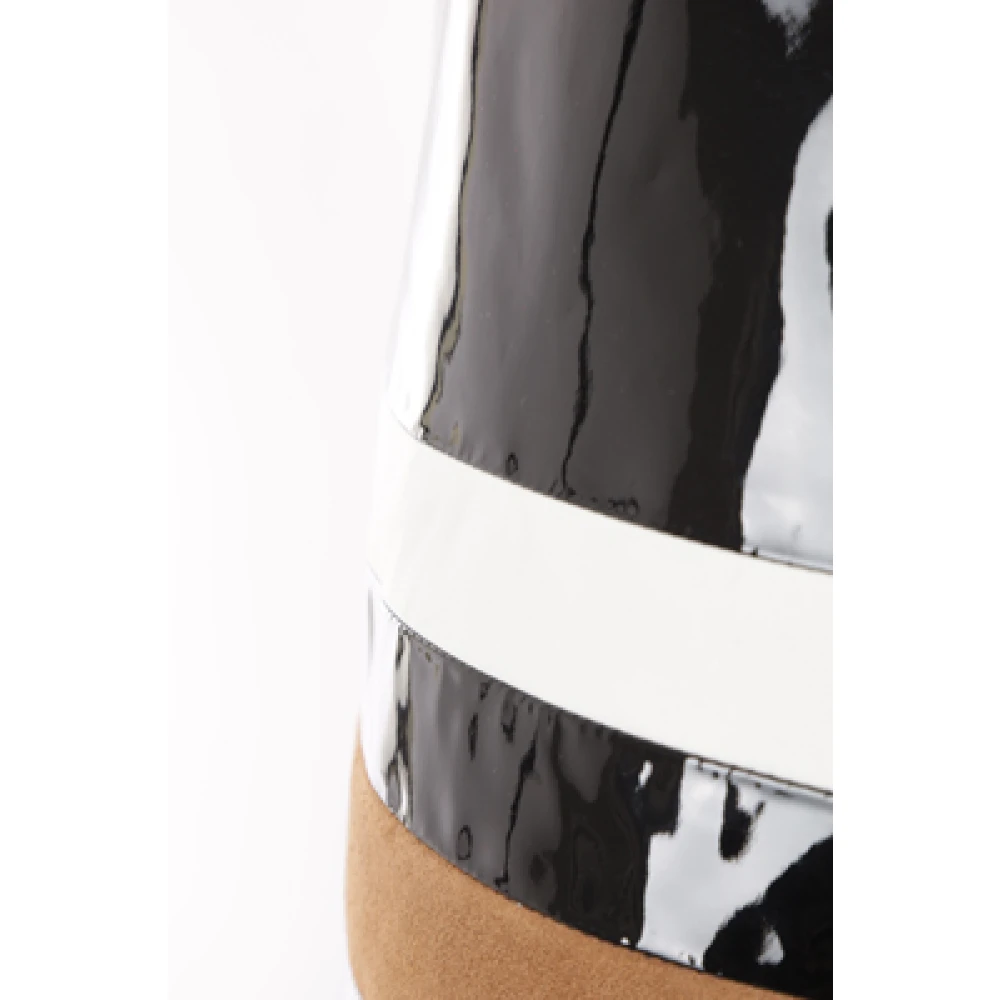 Durazzi Milano Zwart en wit leren rok Multicolor Dames