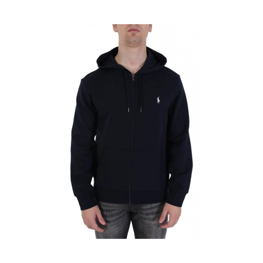 Ralph Lauren Men's Blue Zip-Throughs, Xl, Full-Zip Hoodie